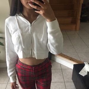 Brandy Melville White Crystal Sweater